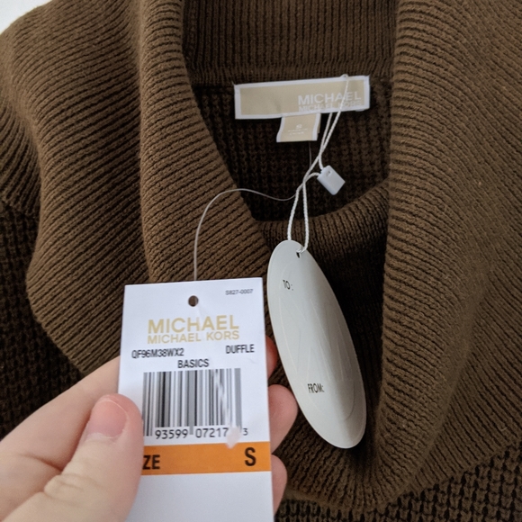 NWT Michael Kors Oversized Cowl Neck Knit Sweater - Picture 6 of 6